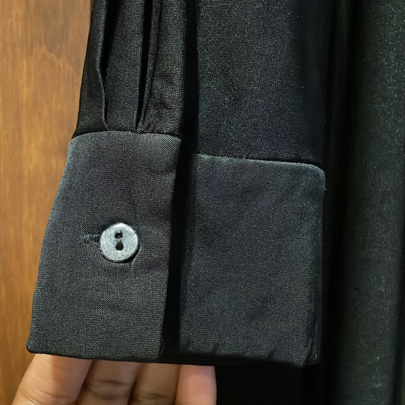 L’AGENCE Black Rivi Midi Shirt Button-down Dress - Picture 5 of 8